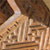 Wooden carved for cladding column base